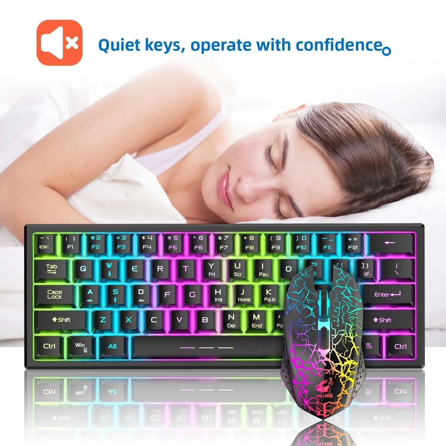 Wireless Keyboard Mouse - Effortless Connectivity and Comfort for Your Workspace - ZeeTec Store