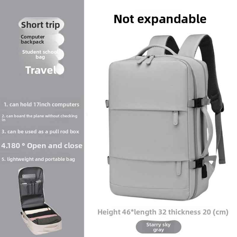 Expandable Travel Backpack with Laptop Compartment