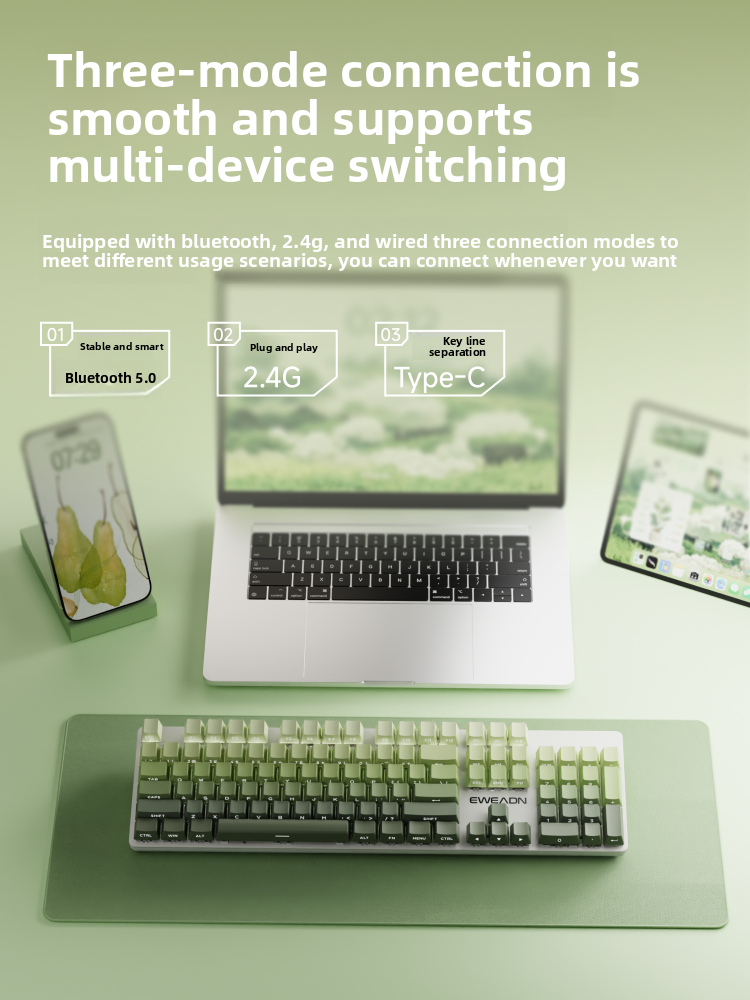 Wireless Mechanical Keyboard for Women