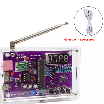 FM Radio DIY Assembly Kit with Digital Display