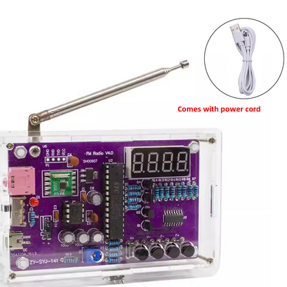FM Radio DIY Assembly Kit with Digital Display