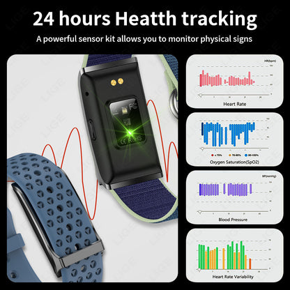 Smart Fitness Watch with Heart Rate Monitor Pedometer Activity