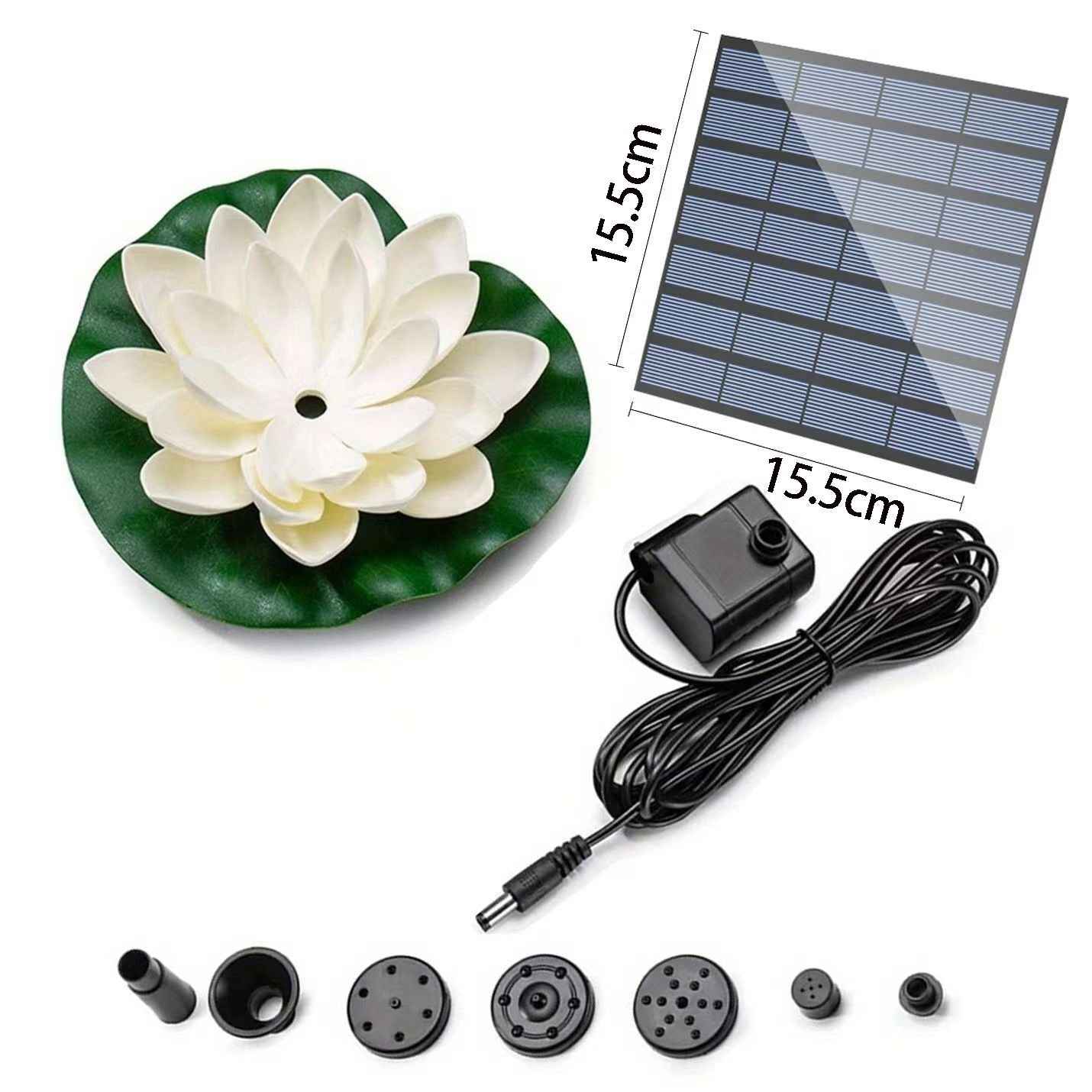 Solar Powered Floating Water Fountain