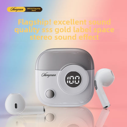Digital Display Wireless Bluetooth, Advanced noise reduction technology, High Sound Quality, Low Latency, Long Battery Life, Voice Control, Bilateral Stereo