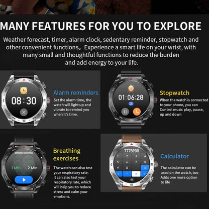 Smart Watch with Bluetooth Earphones