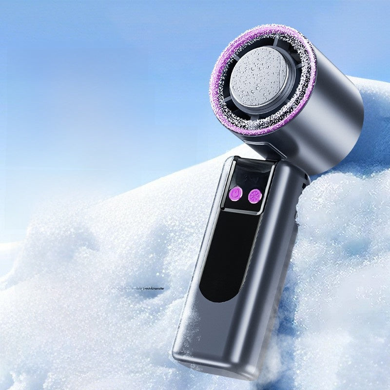Portable Handheld Ice Cooling Fan - Rechargeable and Travel-Friendly - ZeeTec Store