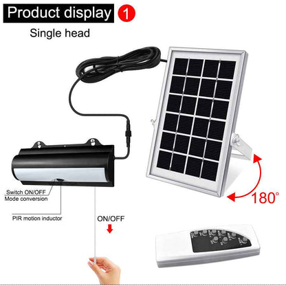 Solar Powered Outdoor Wall Light with Remote Control for Effortless Illumination