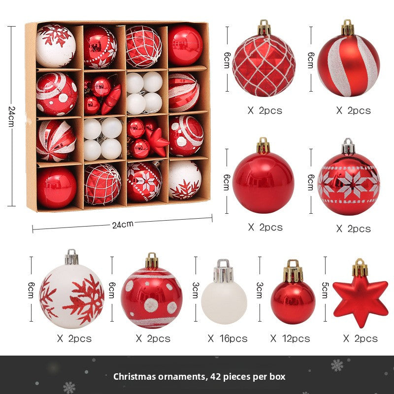 Christmas Decorative Painted Ball Ornaments Gift Set