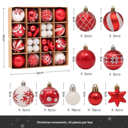 Christmas Decorative Painted Ball Ornaments Gift Set
