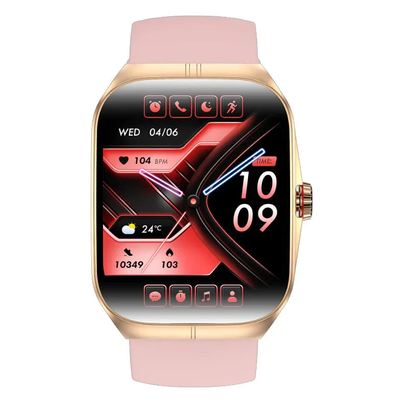 HK80 AMOLED Smart Watch - Bluetooth Call, NFC Payment, Health Monitoring Features - ZeeTec Store