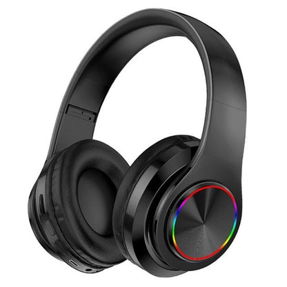 Luminous Wireless Bluetooth Headset with Foldable Design