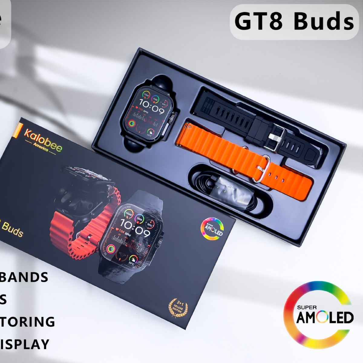 GT8BUDS Smart Watch with Bluetooth Headset