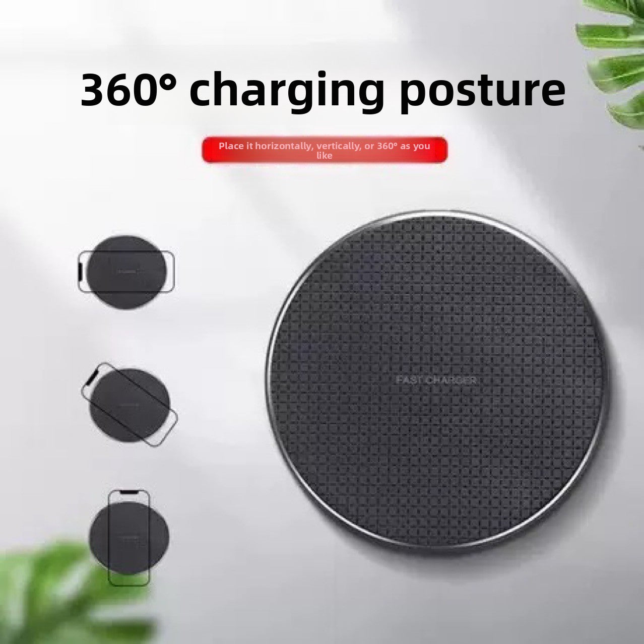 Mesh K8 Aluminum Alloy Wireless Charger Fast Charging Pad