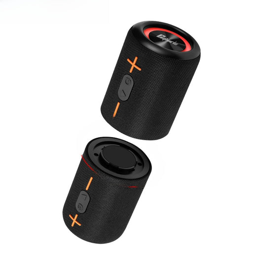 Cyboris Split Fabric Bluetooth Speaker with Subwoofer, Split Design, Fabric Finish, Powerful Bass: 20W , IPX6 Waterproof