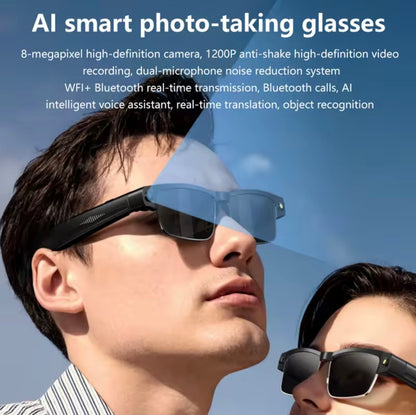 Smart Glasses with AI 8MP Camera