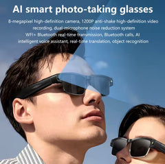 Smart Glasses with AI 8MP Camera