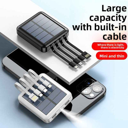 Solar Portable Power Bank with High Capacity