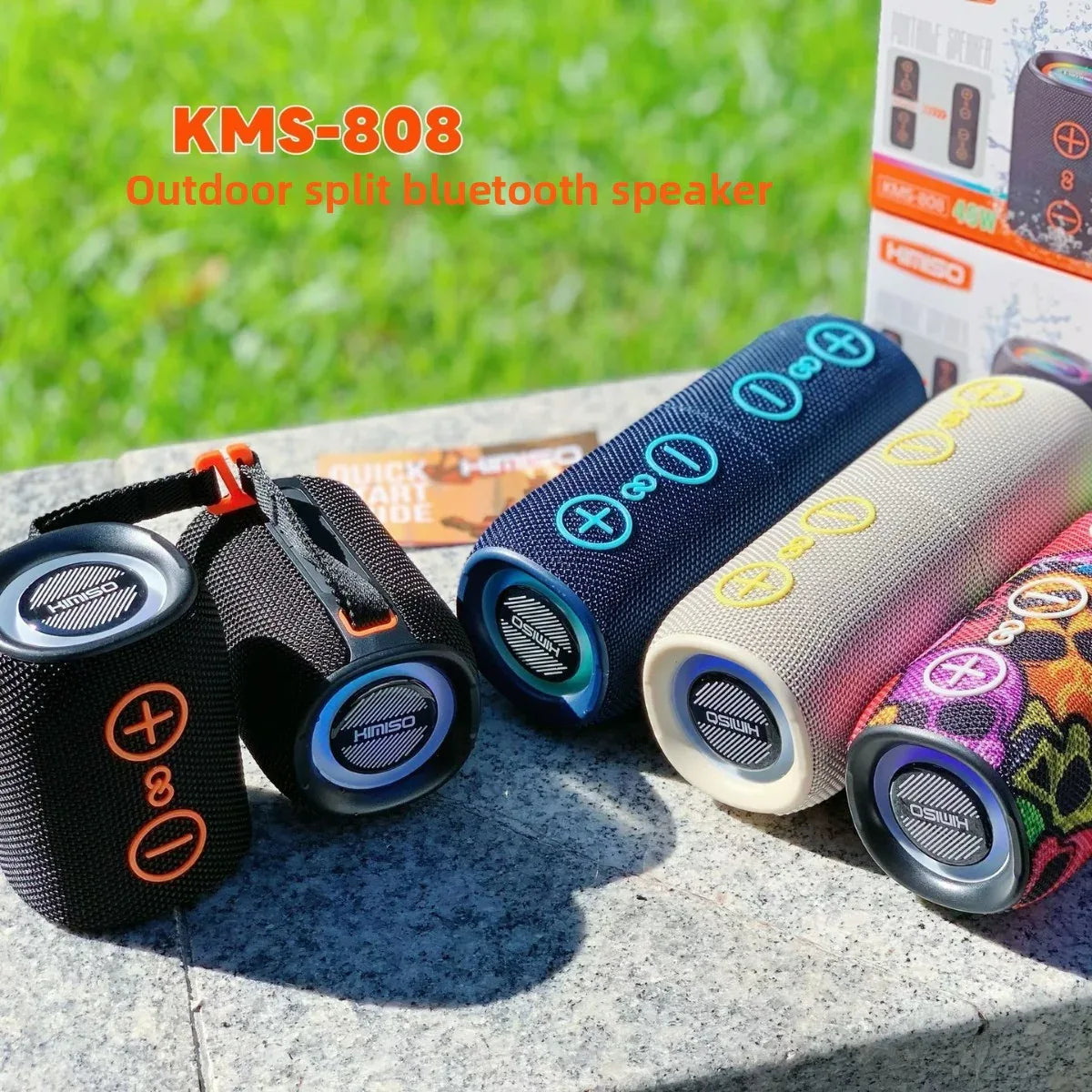 Bluetooth cylindrical Speaker – Portable Wireless Sound System for Music Lovers - ZeeTec Store