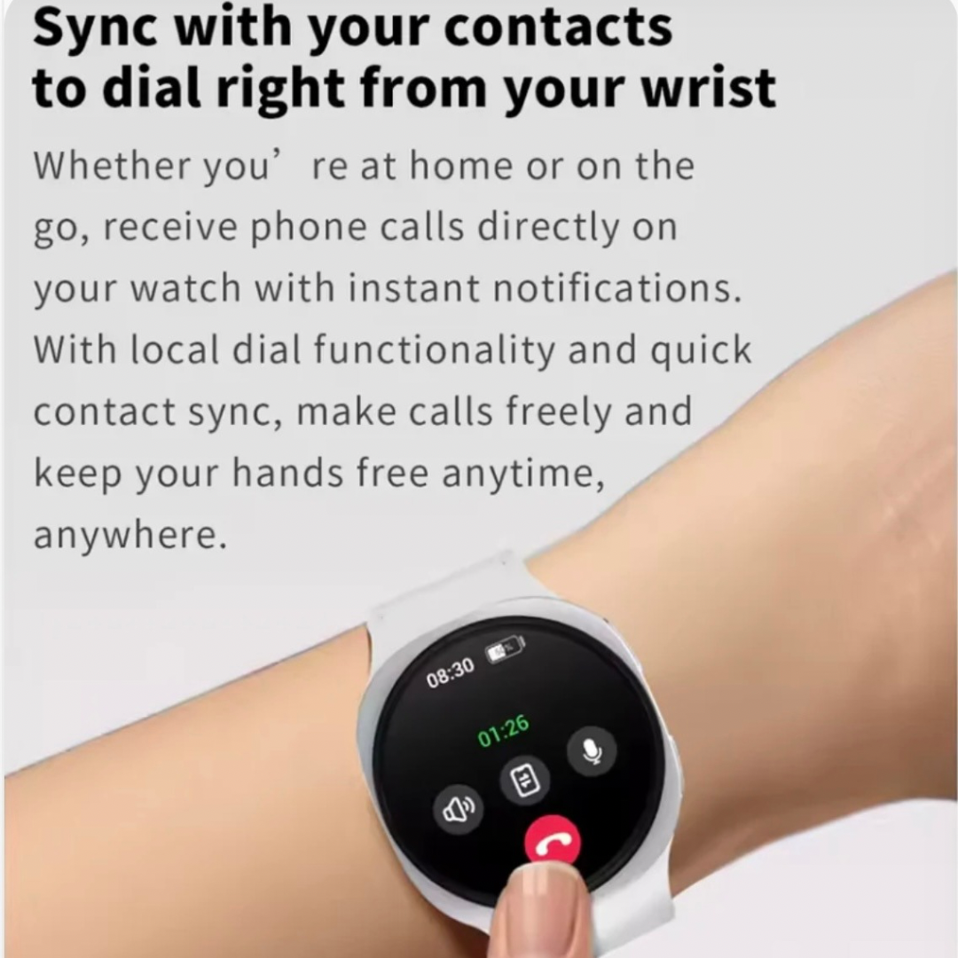 ZeeTec Smart Watch 1.5” with Health Monitoring NFC