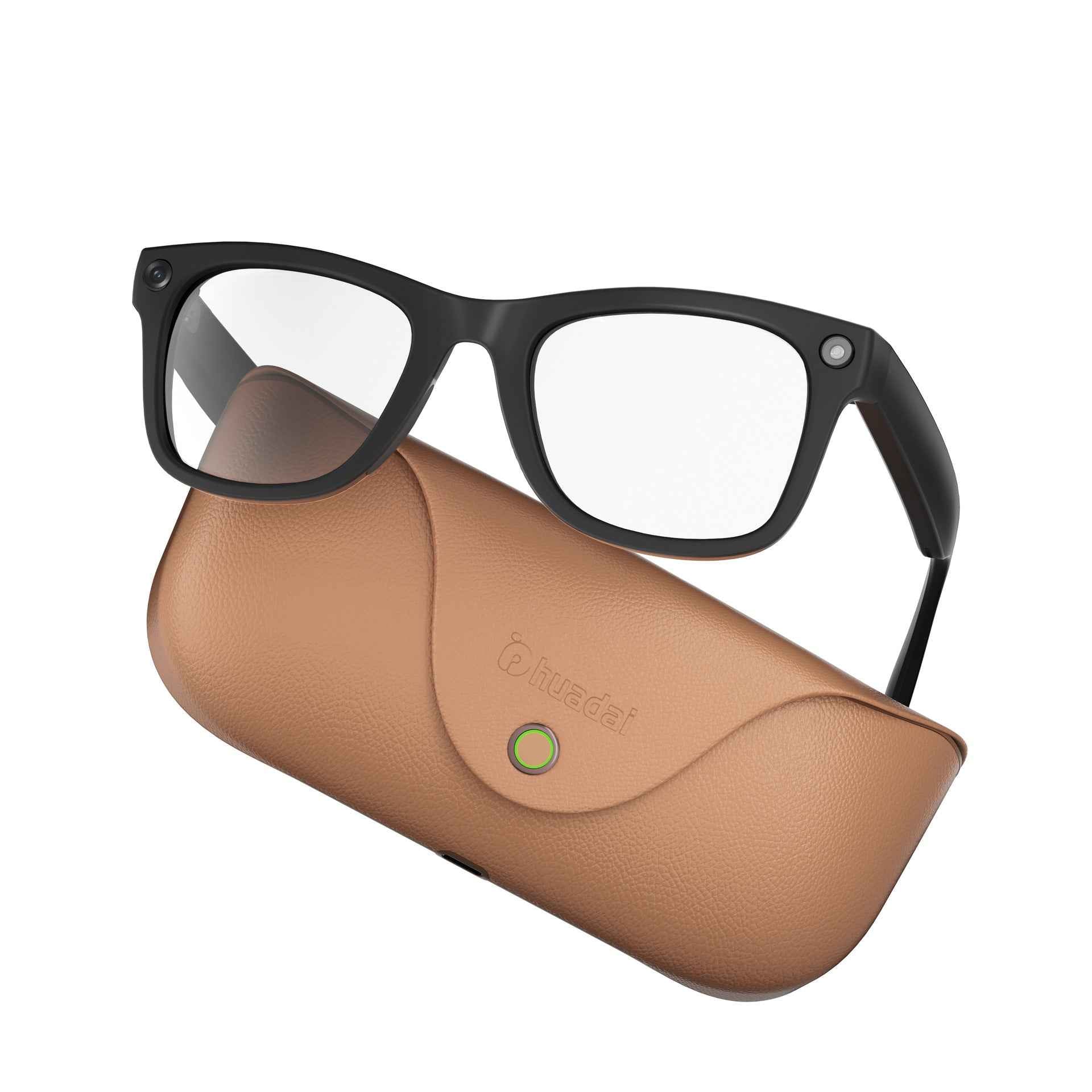 Smart Glasses with AI Camera and Charging Case