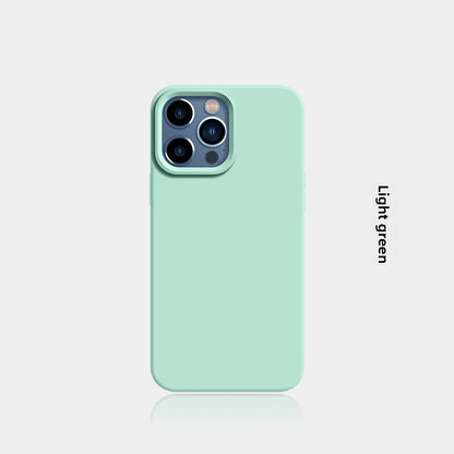 New Liquid Silicone Solid-Color Phone Case Shockproof
