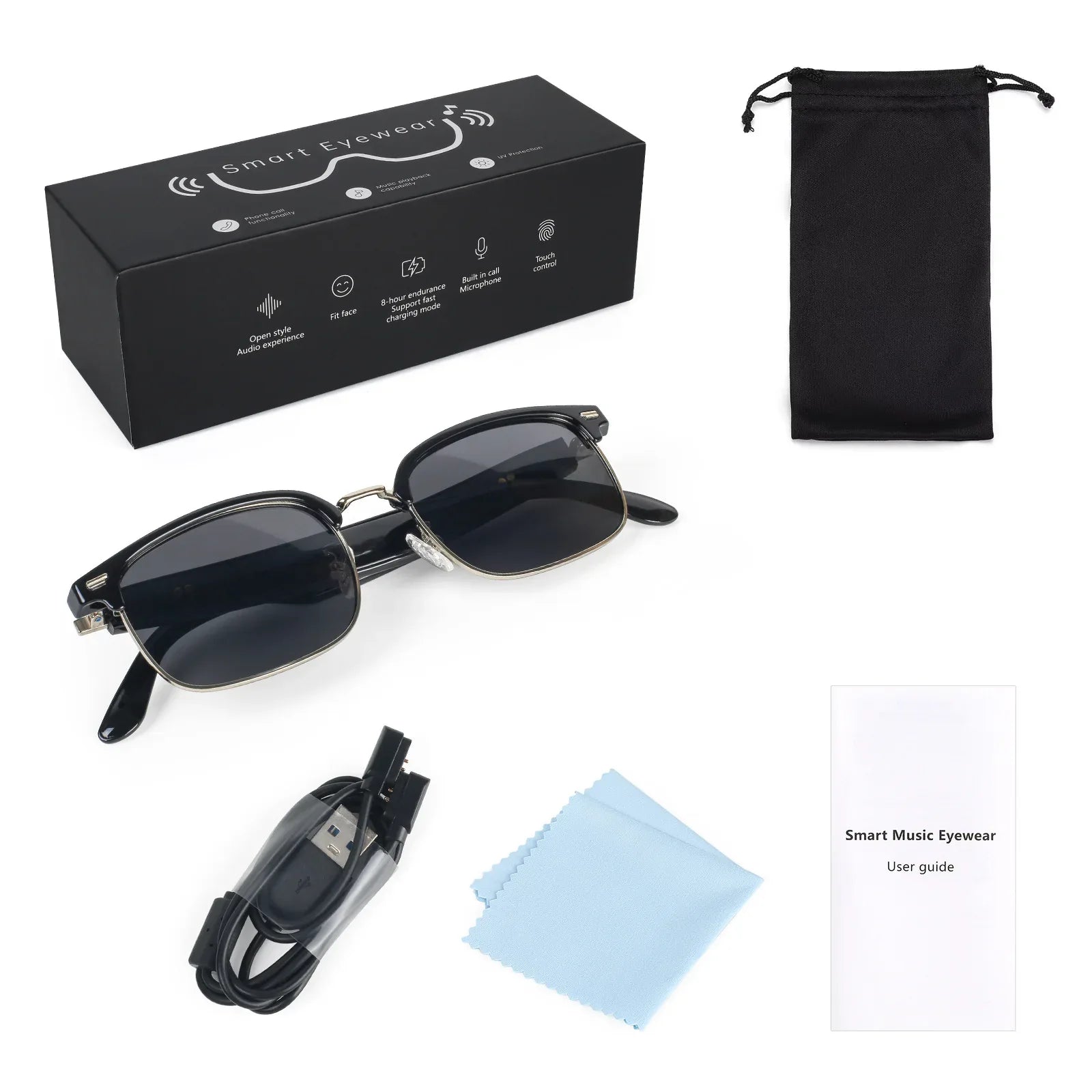 Smart Bluetooth Glasses with Translation and Color-Changing Lenses for Enhanced Experiences - ZeeTec Store