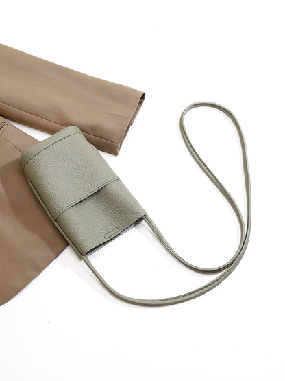 Women Soft Leather Crossbody Phone Bag