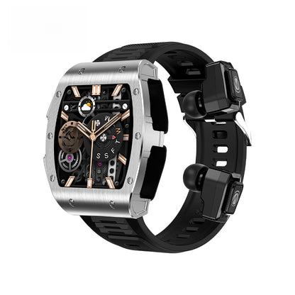 Bluetooth Smart Watch Built-in Earbuds with Health Monitoring