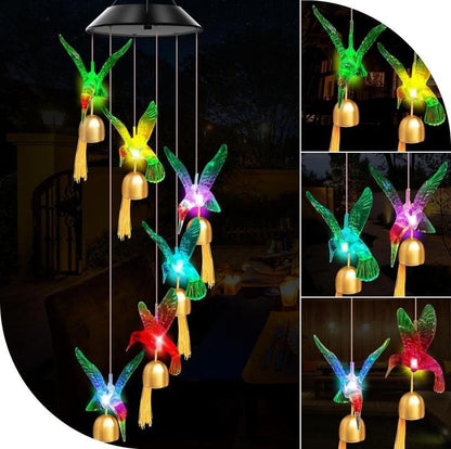 Solar garden lamp LED Lighting Wind Chine Design for Festive Season