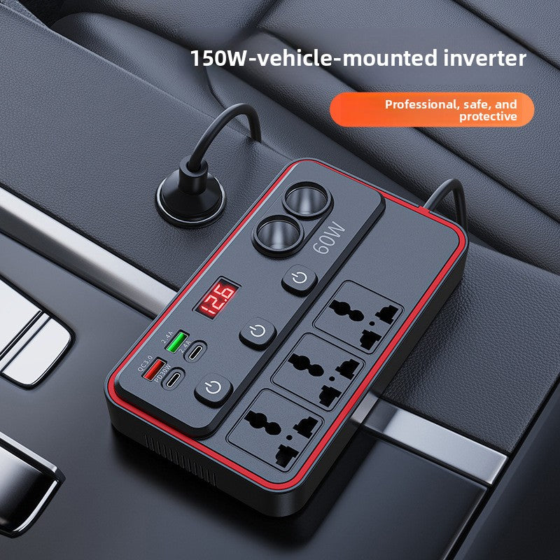 Universal Car Power Inverter with Digital Display