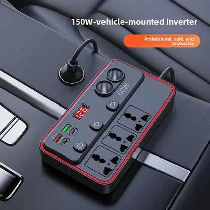 Universal Car Power Inverter with Digital Display