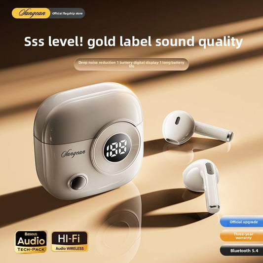 Digital Display Wireless Bluetooth, Advanced noise reduction technology, High Sound Quality, Low Latency, Long Battery Life, Voice Control, Bilateral Stereo