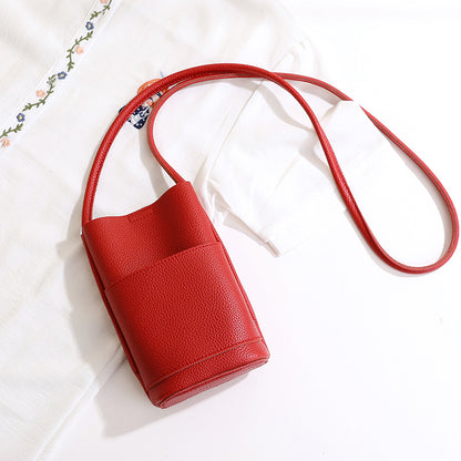Women Soft Leather Crossbody Phone Bag