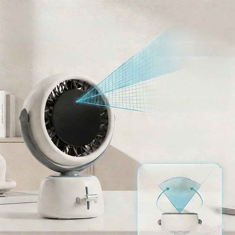 AI Facial Recognition Smart Desktop Fan with Digital Display