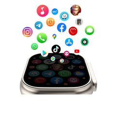 Smart Watch, Ultra 2.06” AMOLED Retina display 120HZ refresh rate, 2MP 180° Rotating Camera, 4G WiFi Cellular, Bluetooth GPS WiFi, Memory 2+32GB, 800mAh Battery Long standby, Health Tracking, Activity Tracking