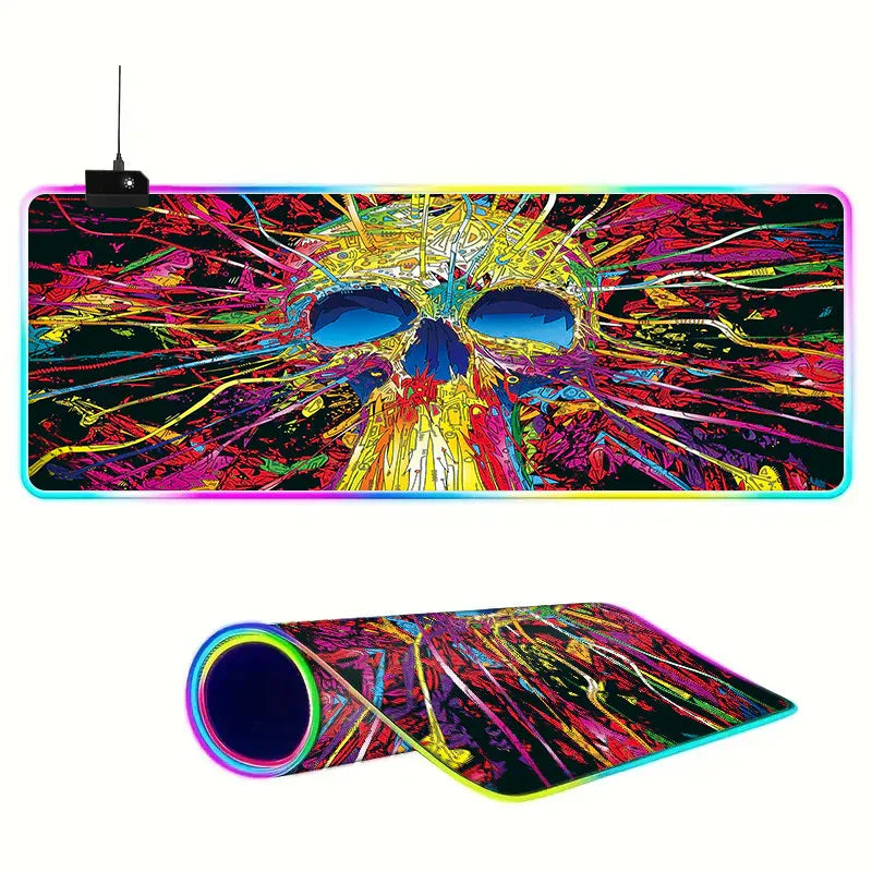 Colorful LED Mouse Pad for Enhanced Gaming Experience - Super Large Luminous Design - ZeeTec Store