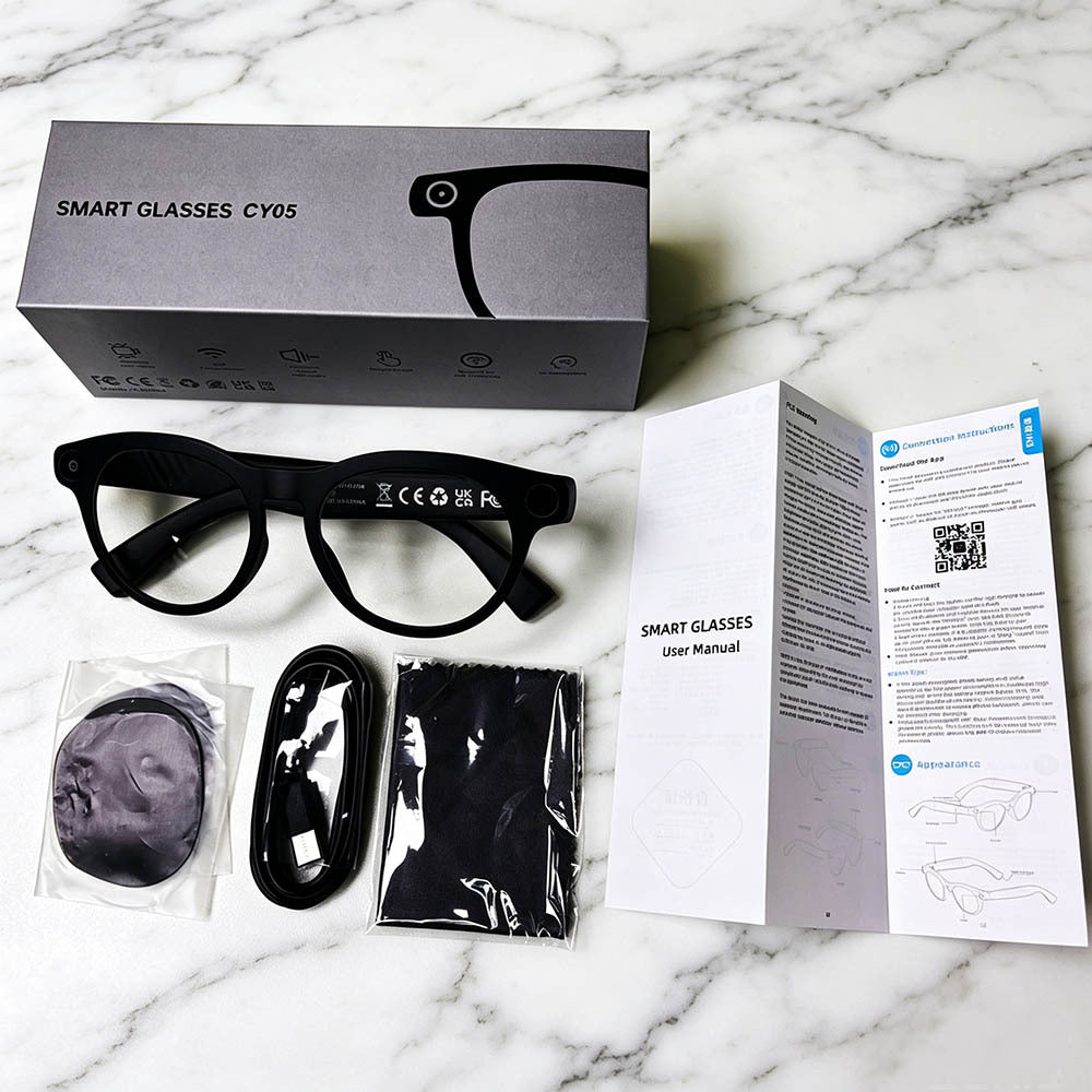 AI Smart Glasses Translator Calls Bluetooth Video Photo