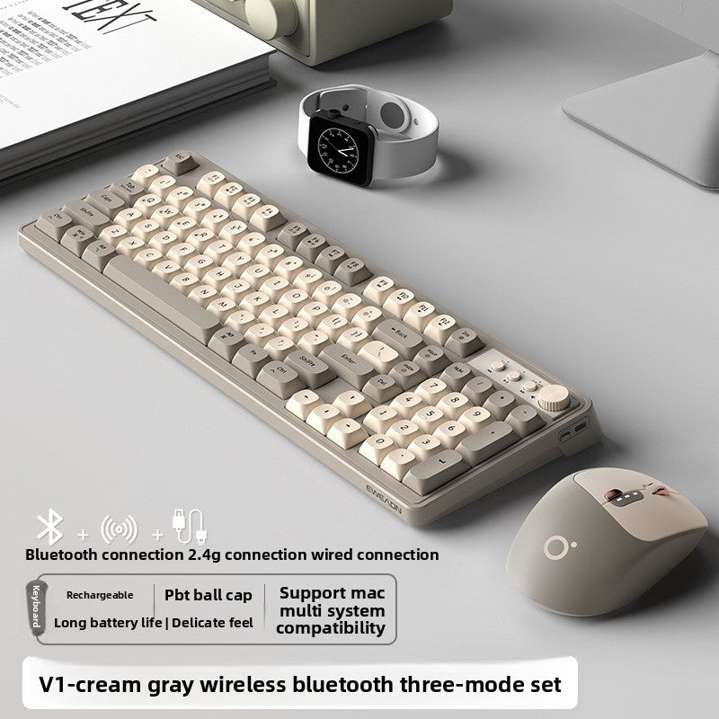 Wireless Keyboard Mouse Backlight Mechanical Feel