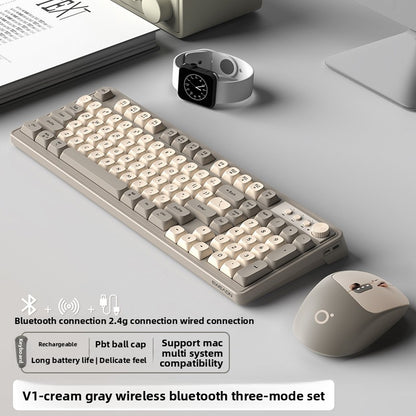 Wireless Keyboard Mouse Backlight Mechanical Feel