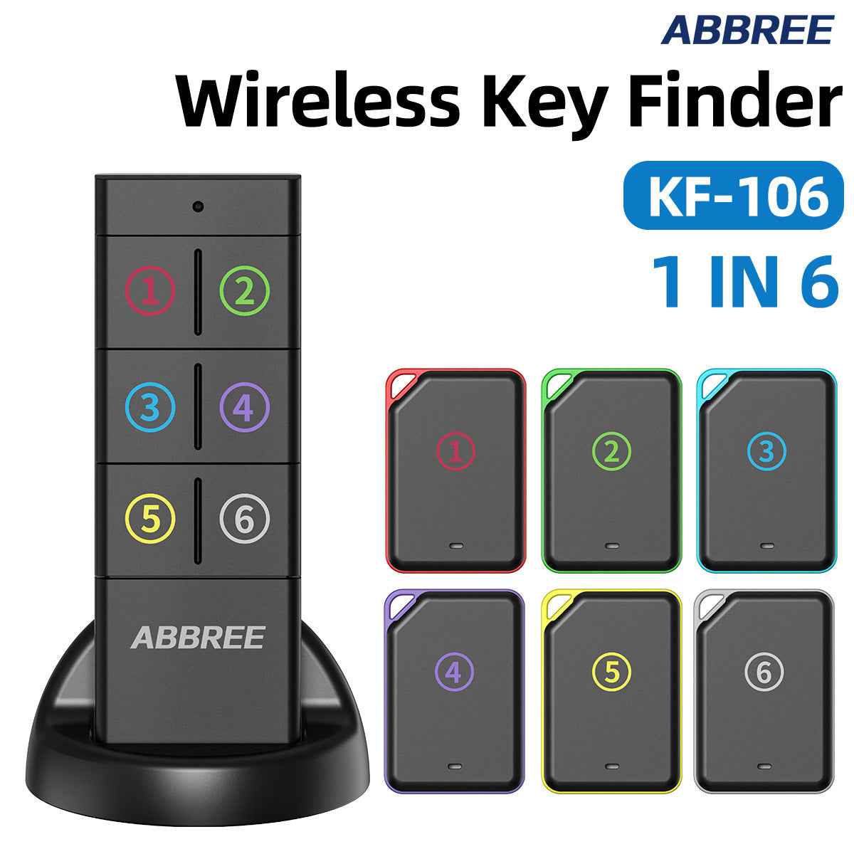 Home Anti-Lost Device - Remote Control & 6 Keys