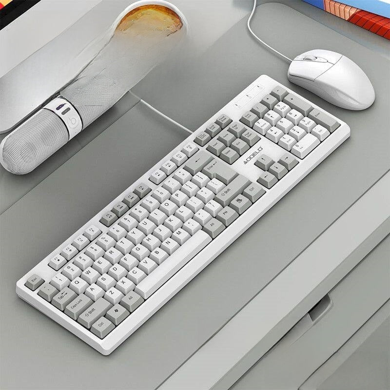 Office keyboard and mouse wired Magnetic Axis 104 keys