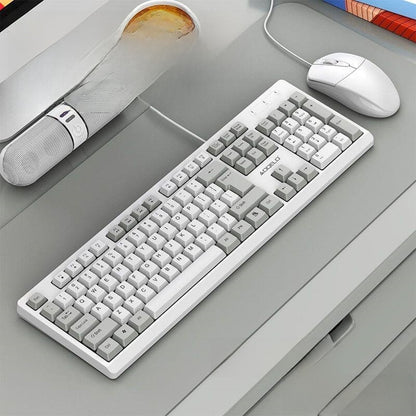 Office keyboard and mouse wired Magnetic Axis 104 keys