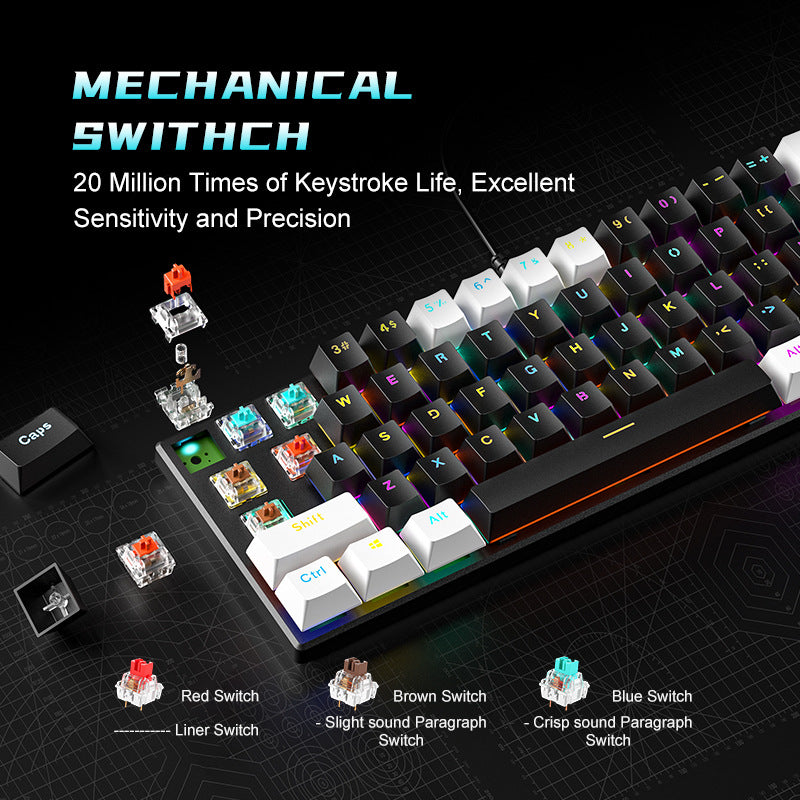 BD61 RGB Mechanical Gaming Keyboard - Hot-Swappable Wired Performance