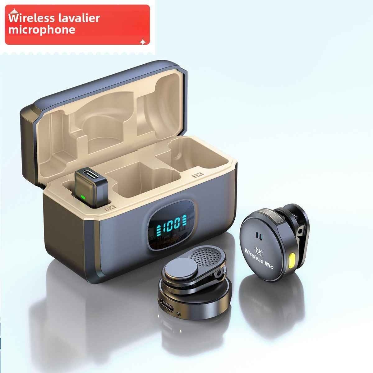 Wireless Lavalier Microphone with Noise Reduction