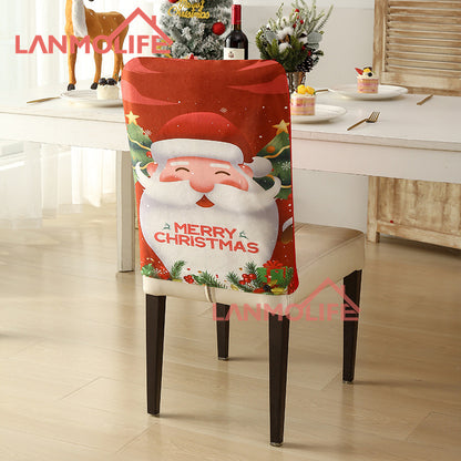 Christmas chair back cover Festive Decorative Design