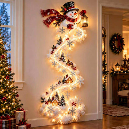 Christmas Themed LED Wall Night Light Wall Mount Festive Design