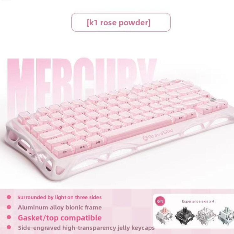 Mercury Wireless Mechanical Gaming Keyboard RGB Backlit