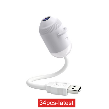 USB Starry Sky Projection soothing night light lamp. Creates a romantic galaxy atmosphere with multiple replaceable star charts. Perfect for relaxation and creating a calming environment.