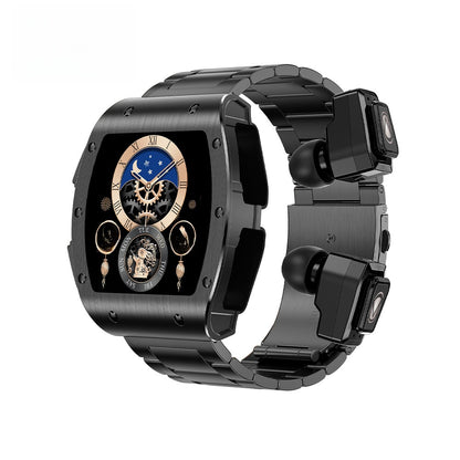 Bluetooth Smart Watch Built-in Earbuds with Health Monitoring