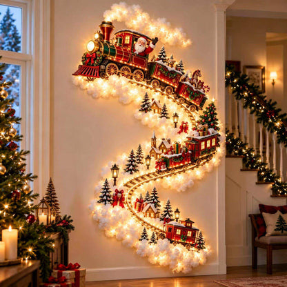 Christmas Themed LED Wall Night Light Wall Mount Festive Design